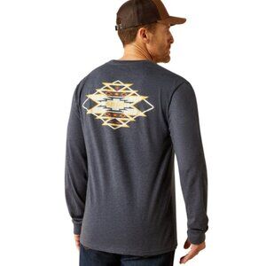 NWT Ariat Men's Saltillo Lockup LS T-Shirt-53987 size XL